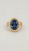 Indigo Sapphire Statement Ring